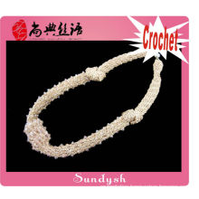 fashion collar wire hand bead crochet necklace